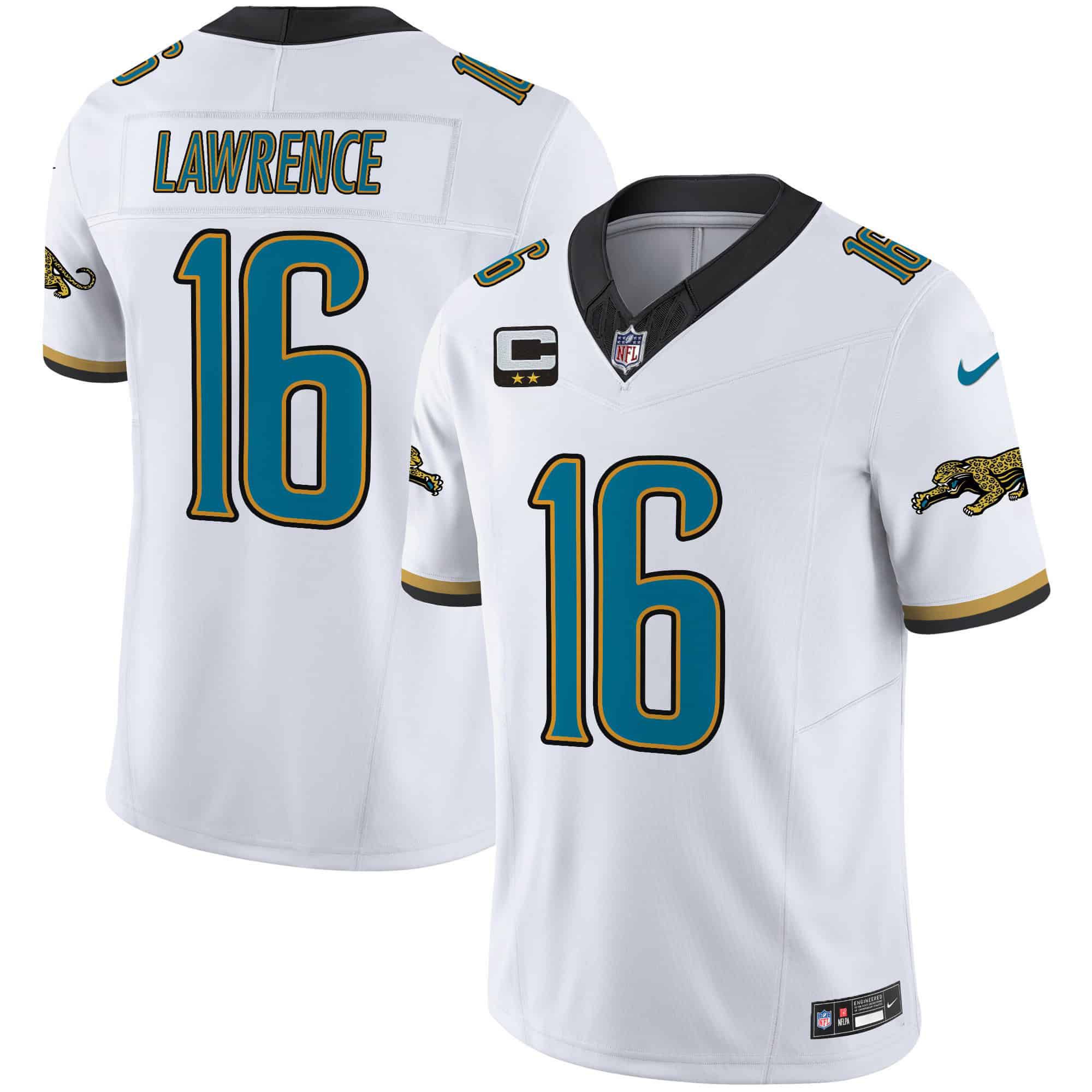 Men Jacksonville Jaguars #16 Lawrence White 2024 Nike Throwback Vapor Limited NFL Jersey